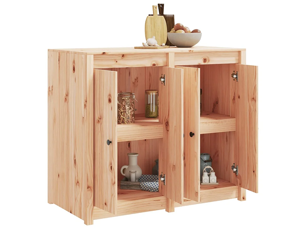 Armoire de cuisine d'extérieur MEPPEL bois de pin massif