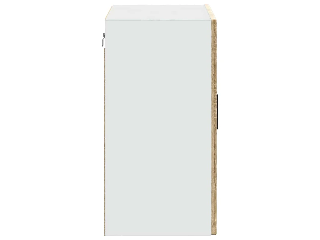 Armario de pared para cocina puerta cristal Porto roble sonoma