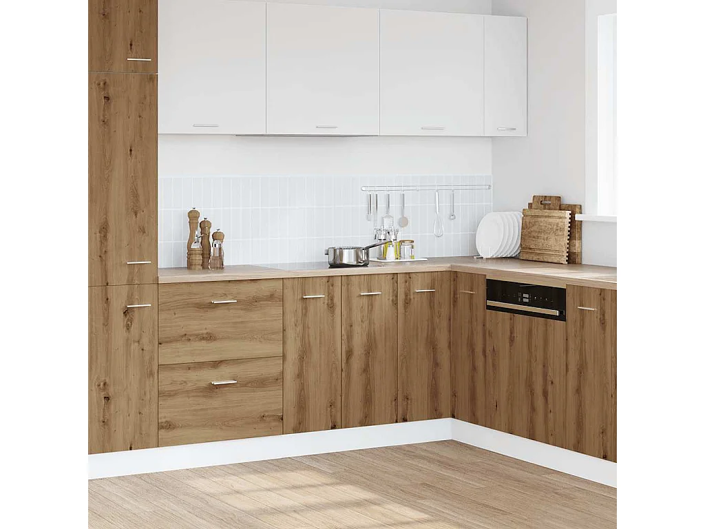 Meuble bas "Lyon" Chêne artisanal 60 x 46 x 81,5 cm Bois d'ingénierie