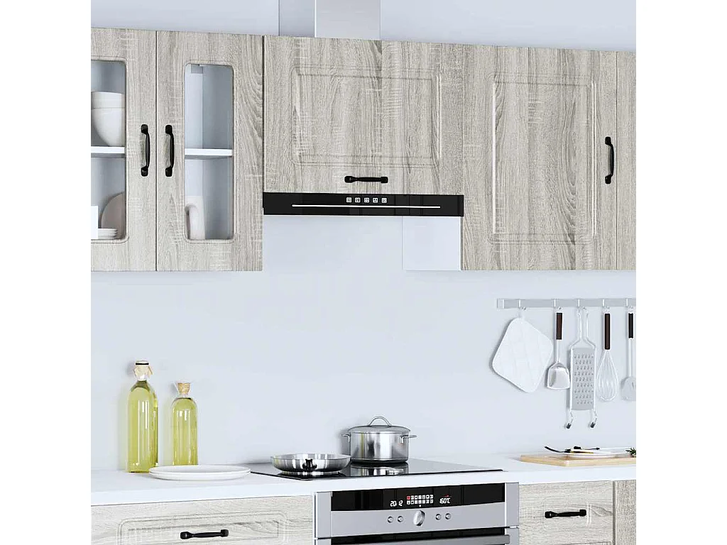 Pensile da Cucina Kalmar Grigio Sonoma in Legno Multistrato