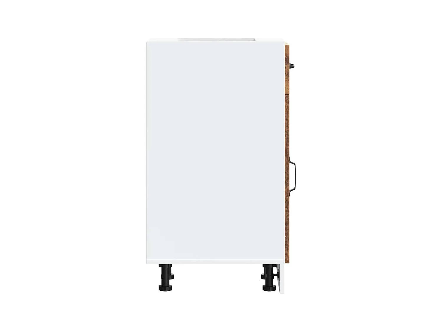 Armoire de cuisine Kalmar vieux bois bois d'ingénierie