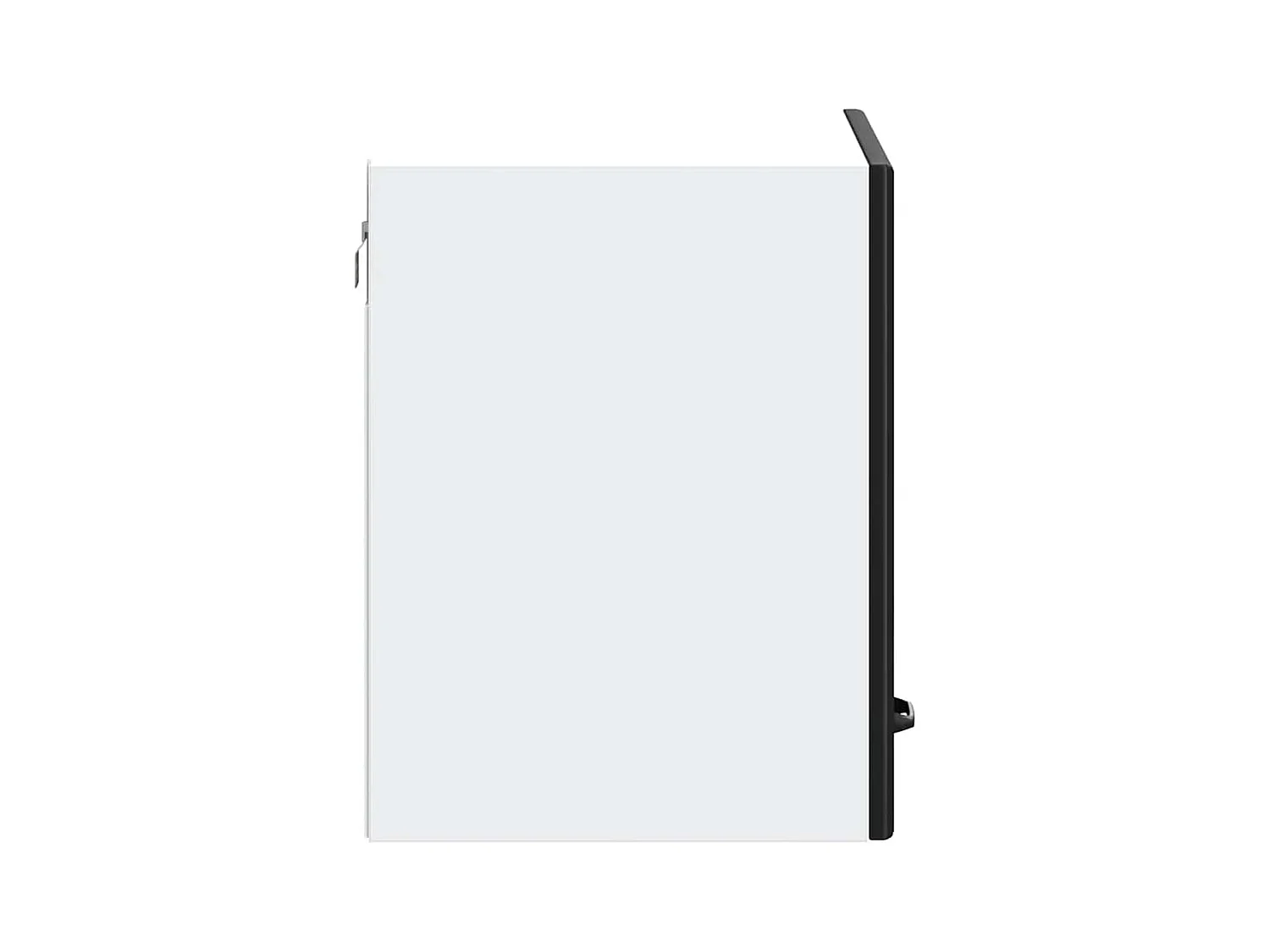 Armário de parede de cozinha Kalmar madeira trabalhada preta