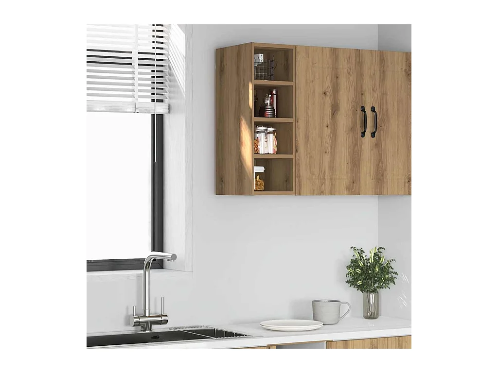 Armoire suspendue "Riga" Chêne artisanal 20 x 29,5 x 60 cm Bois d'ingénierie