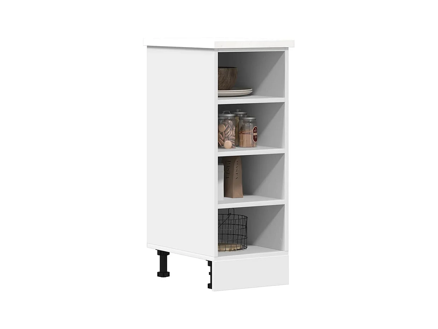 Onderkast Riga 30x44,5x81,5 cm bewerkt hout wit