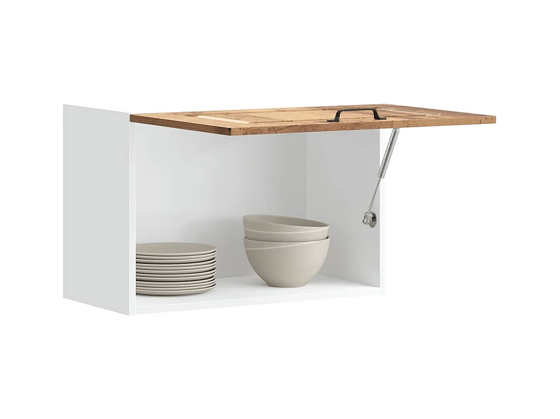 Armário de parede para cozinha Kalmar madeira antiga