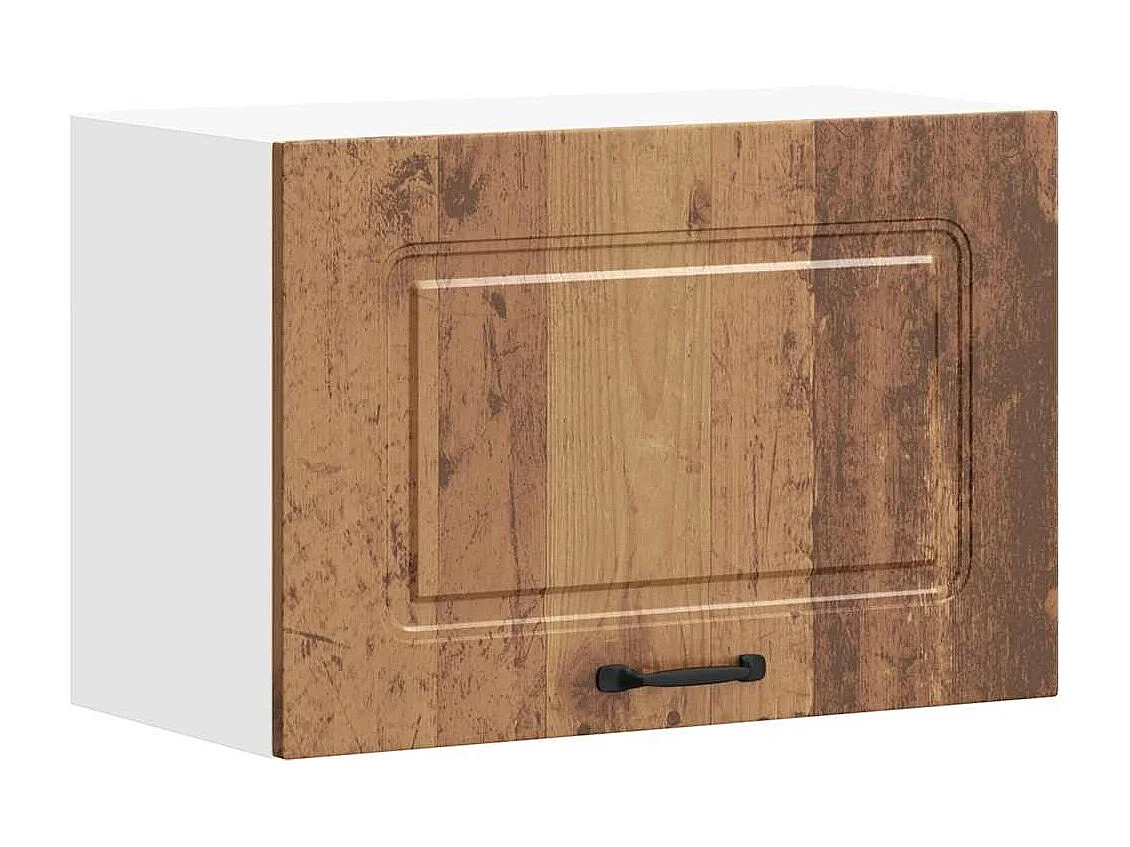 Keukenbovenkast Kalmar bewerkt hout oud houtkleurig