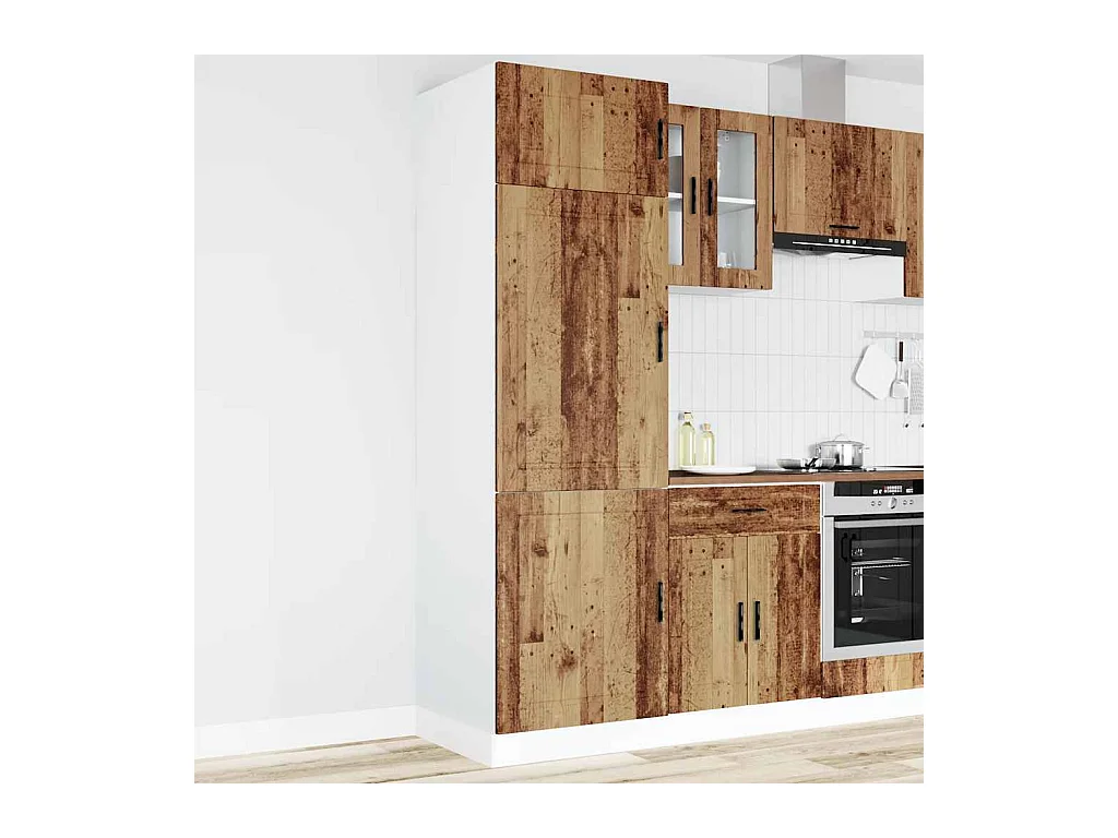 Armoire de cuisine Porto vieux bois bois d'ingénierie