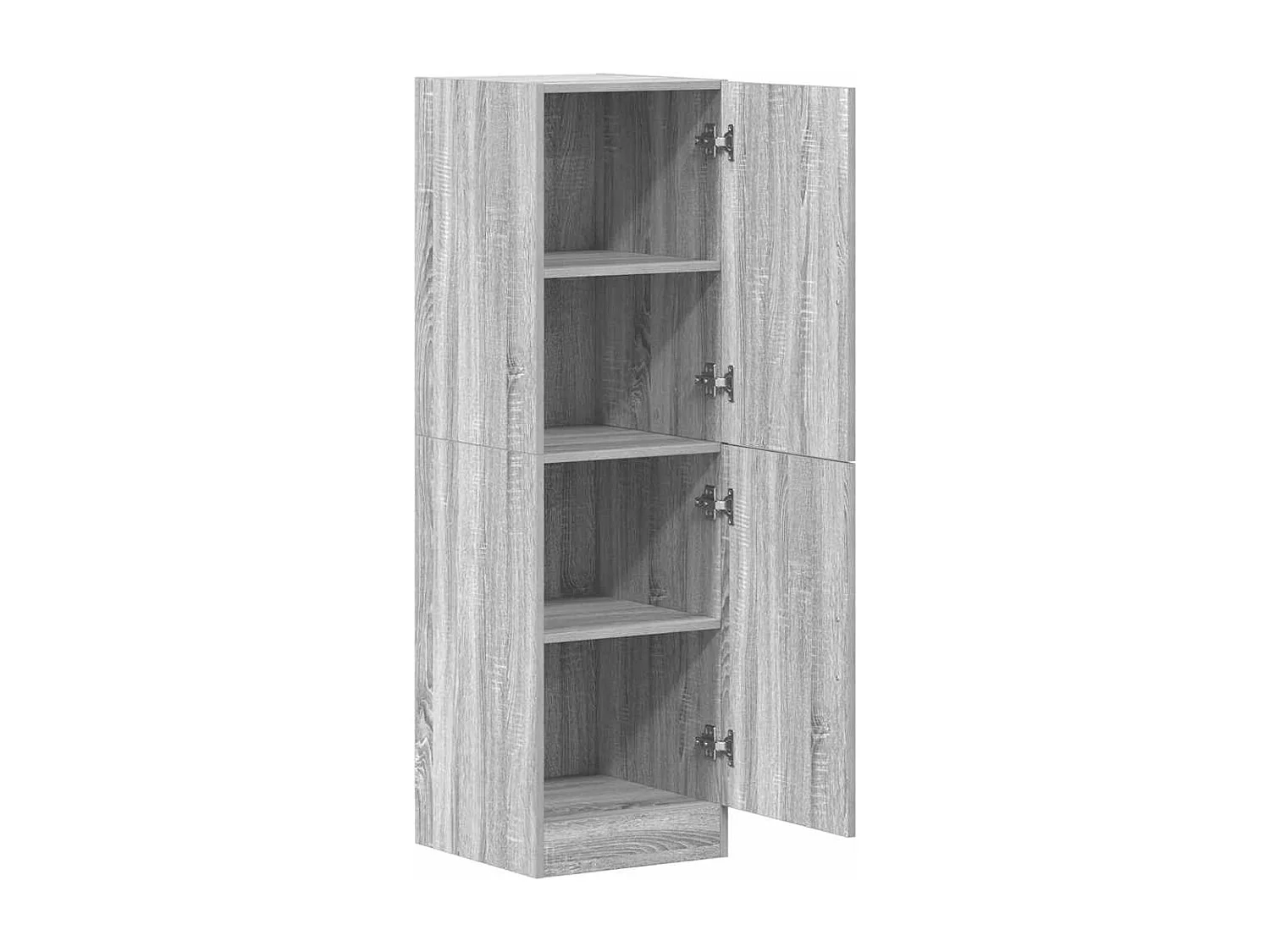 Keukenkast 38x41,5x131,5 cm bewerkt hout grijs sonoma eiken