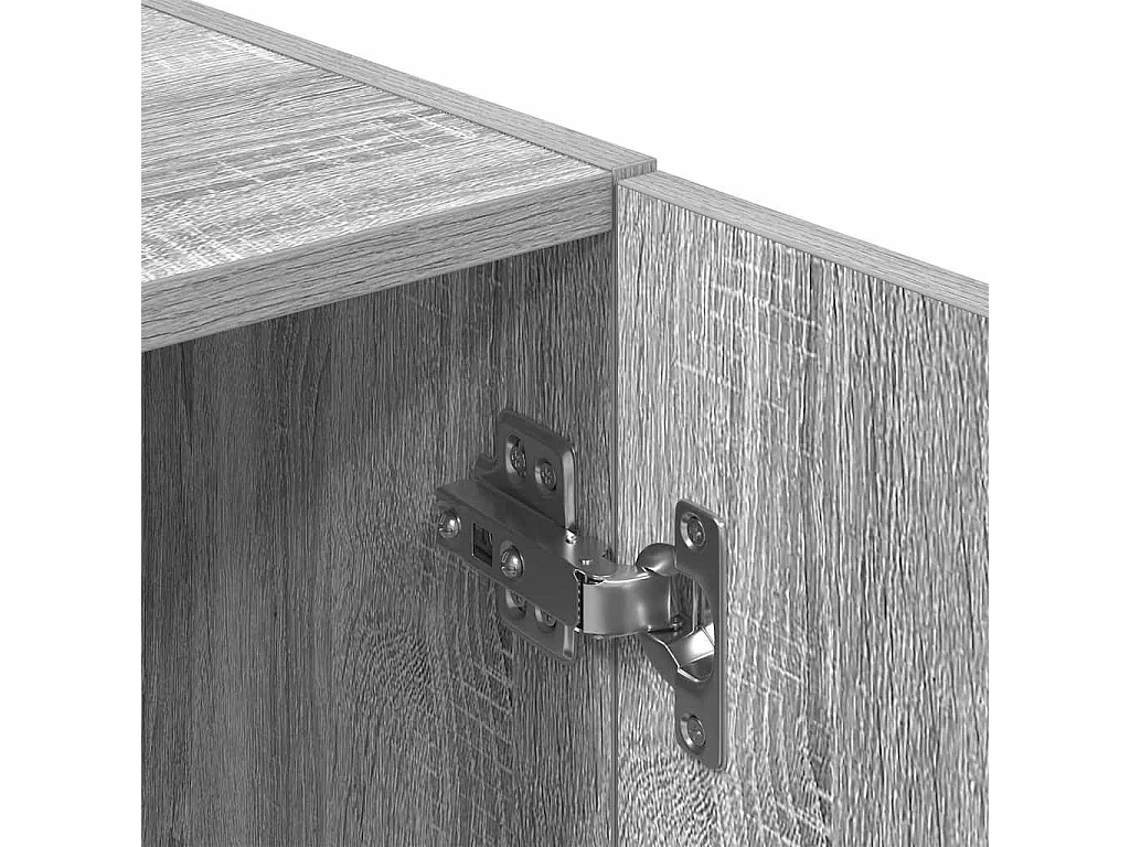 Keukenkast 38x41,5x131,5 cm bewerkt hout grijs sonoma eiken