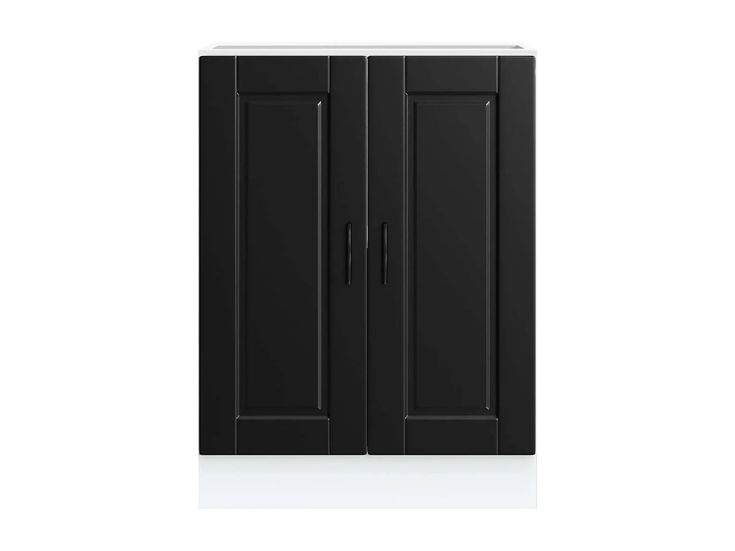 Armoire de cuisine Porto noir bois d'ingénierie