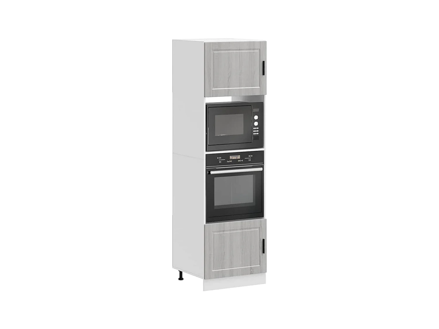Armadi Forno 2 pz Porto Grigio Sonoma in Legno Multistrato