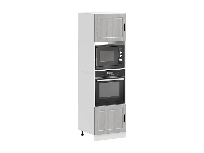 Armoires de four 2 pcs Porto sonoma gris bois d'ingénierie