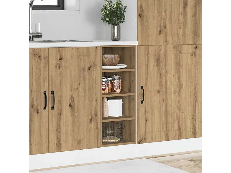 Meuble bas "Riga" Chêne artisanal 30 x 44,5 x 81,5 cm Bois d'ingénierie