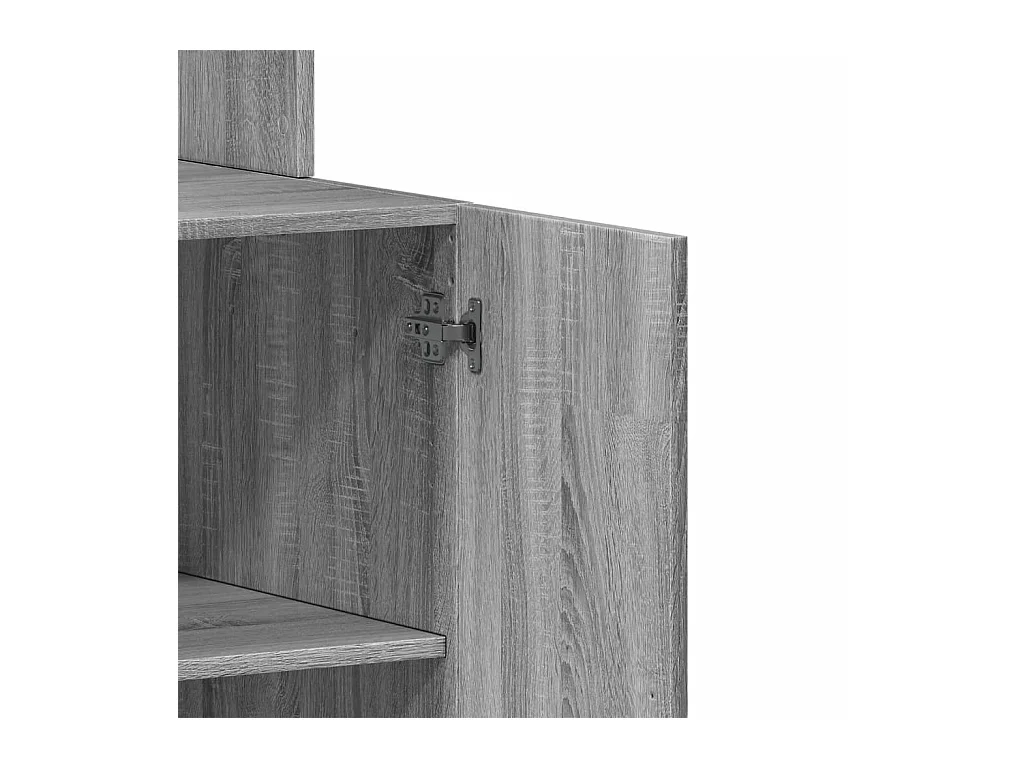 Mobile da Cucina Grigio Sonoma 60x50x180cm in Legno Multistrato