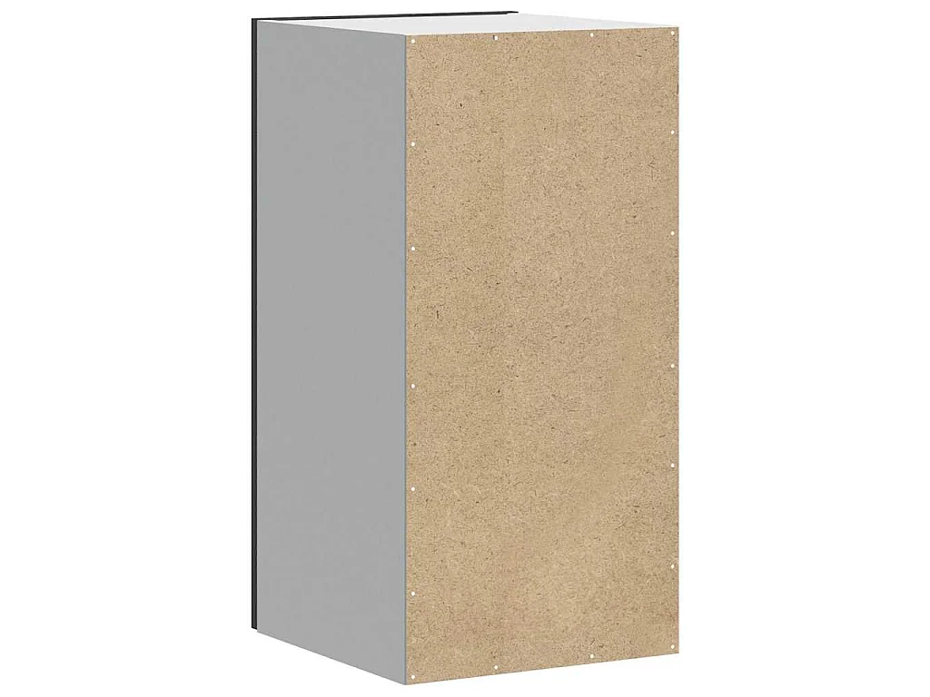 Armoire murale de cuisine Porto noir bois d'ingénierie