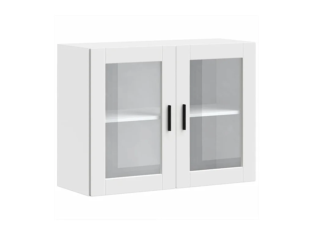 Armoire murale de cuisine avec porte en verre Porto blanc