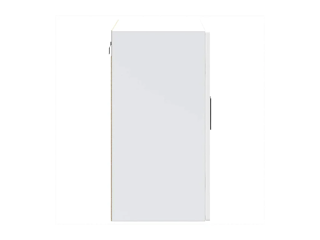 Armoire murale de cuisine avec porte en verre Porto blanc