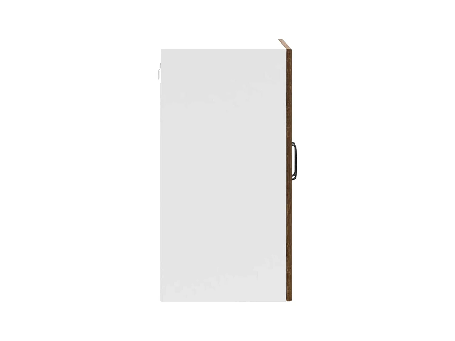 Armoire murale de cuisine et porte en verre Lucca chêne marron