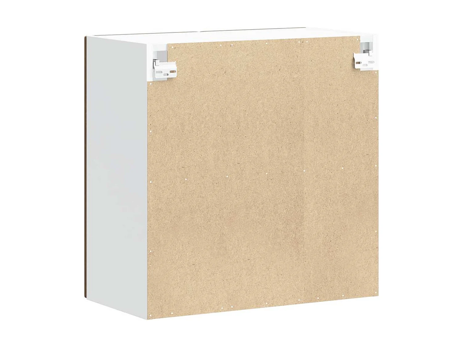 Armoire murale de cuisine et porte en verre Lucca chêne marron