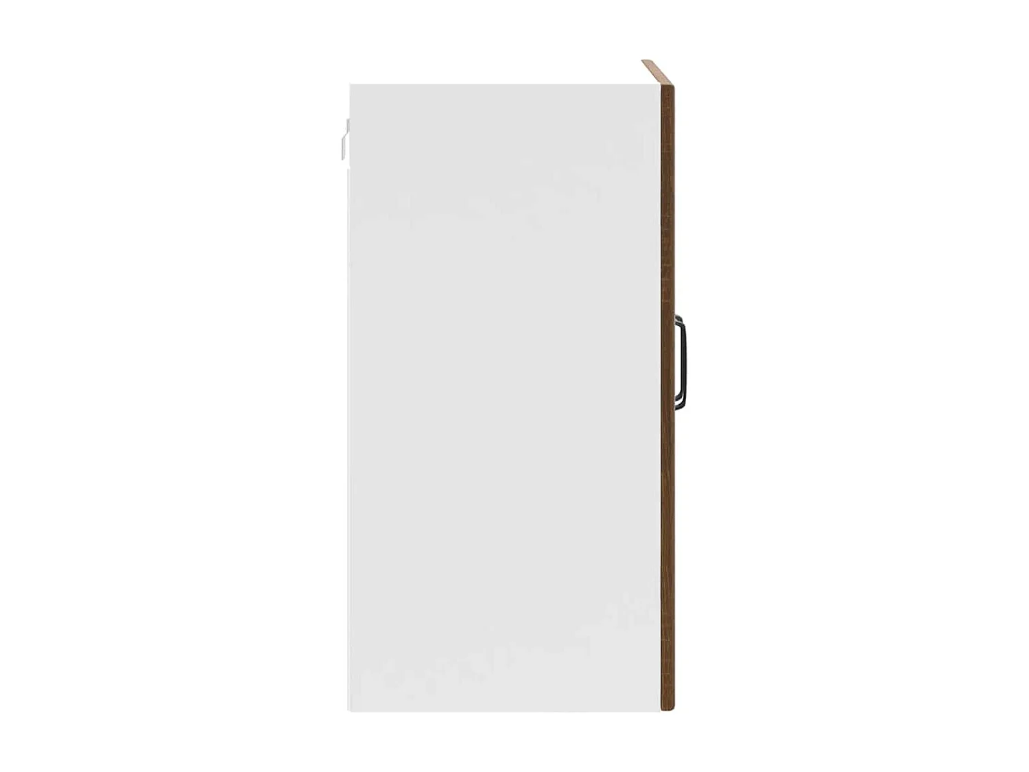 Armoire murale de cuisine et porte en verre Lucca chêne marron