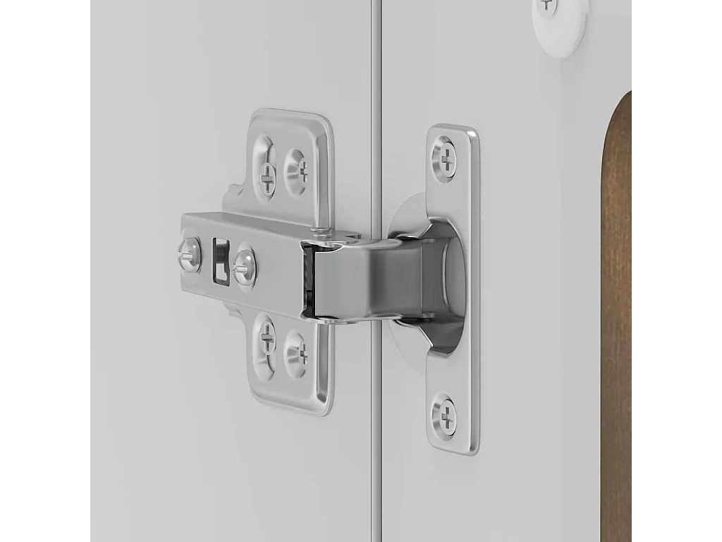 Armoire murale de cuisine avec porte vitrée "Lucca" Chêne fumé Bois d'ingénierie