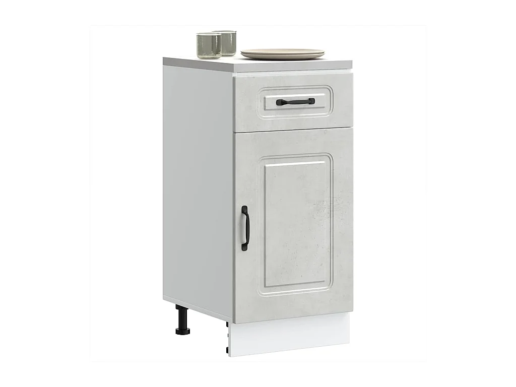 Base da Cucina Kalmar Grigio Cemento in Legno Multistrato