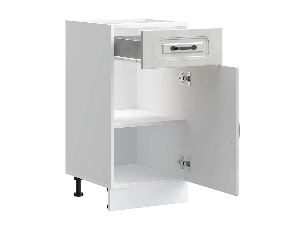 Base da Cucina Kalmar Grigio Cemento in Legno Multistrato