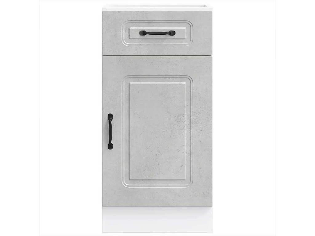 Küchenunterschrank Kalmar Betongrau Holzwerkstoff