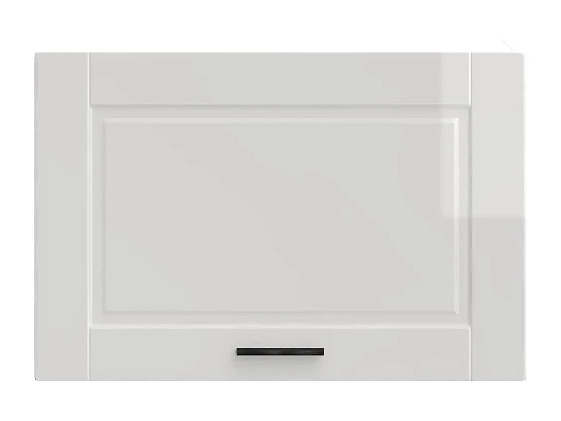Armoire murale de cuisine Porto blanc brillant bois ingénierie