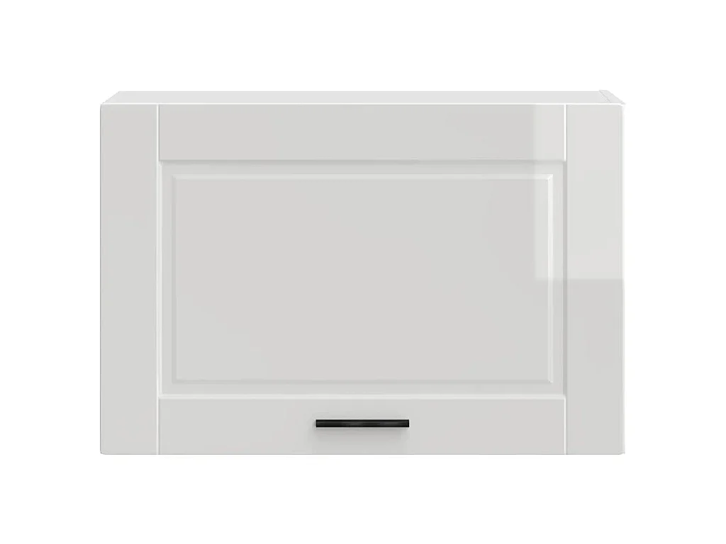 Armoire murale de cuisine Porto blanc brillant bois ingénierie