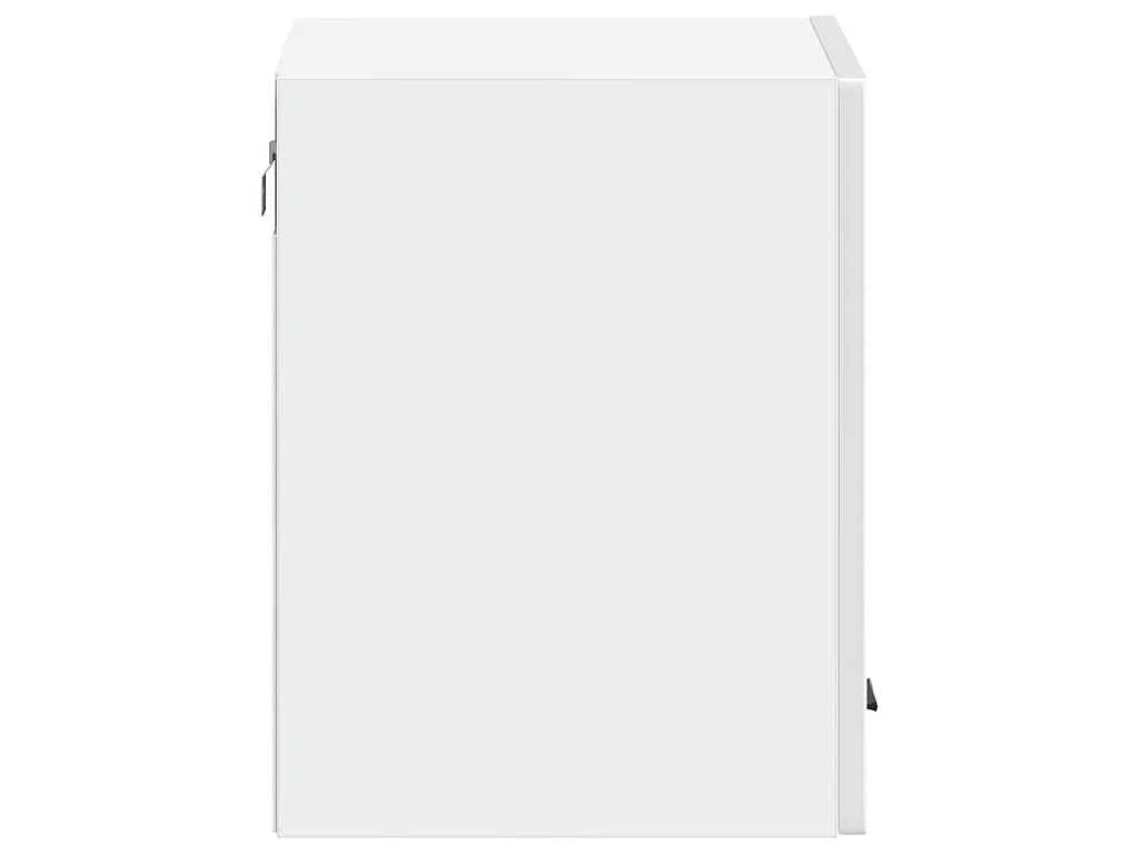 Armoire murale de cuisine Porto blanc brillant bois ingénierie