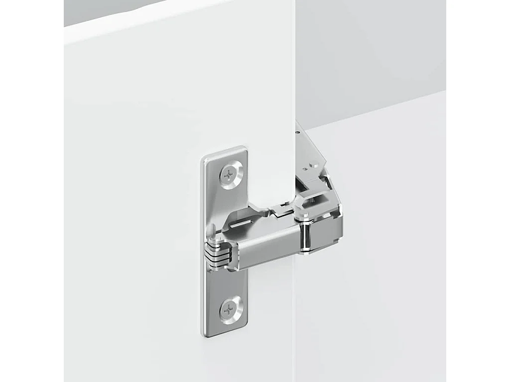 Armoire d'angle de cuisine Kalmar blanc brillant