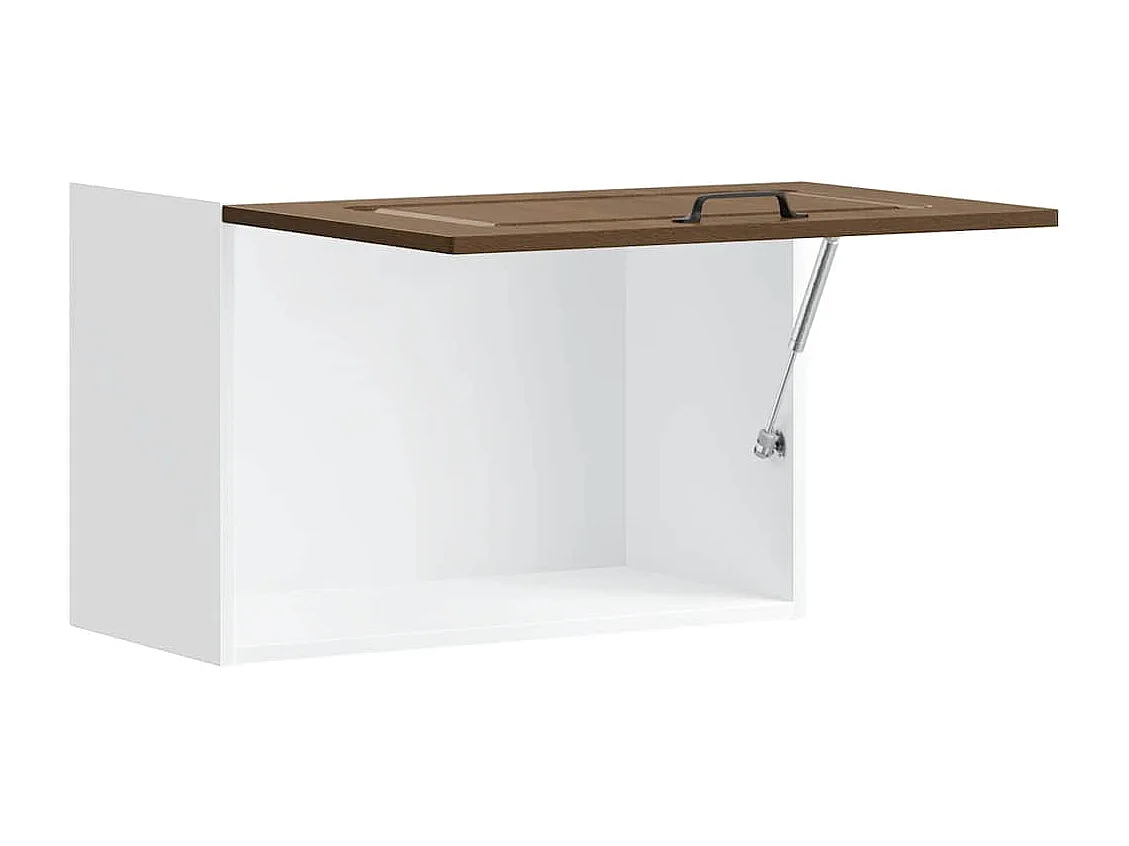 Keukenwandkast Kalmar bewerkt hout bruin eikenkleur