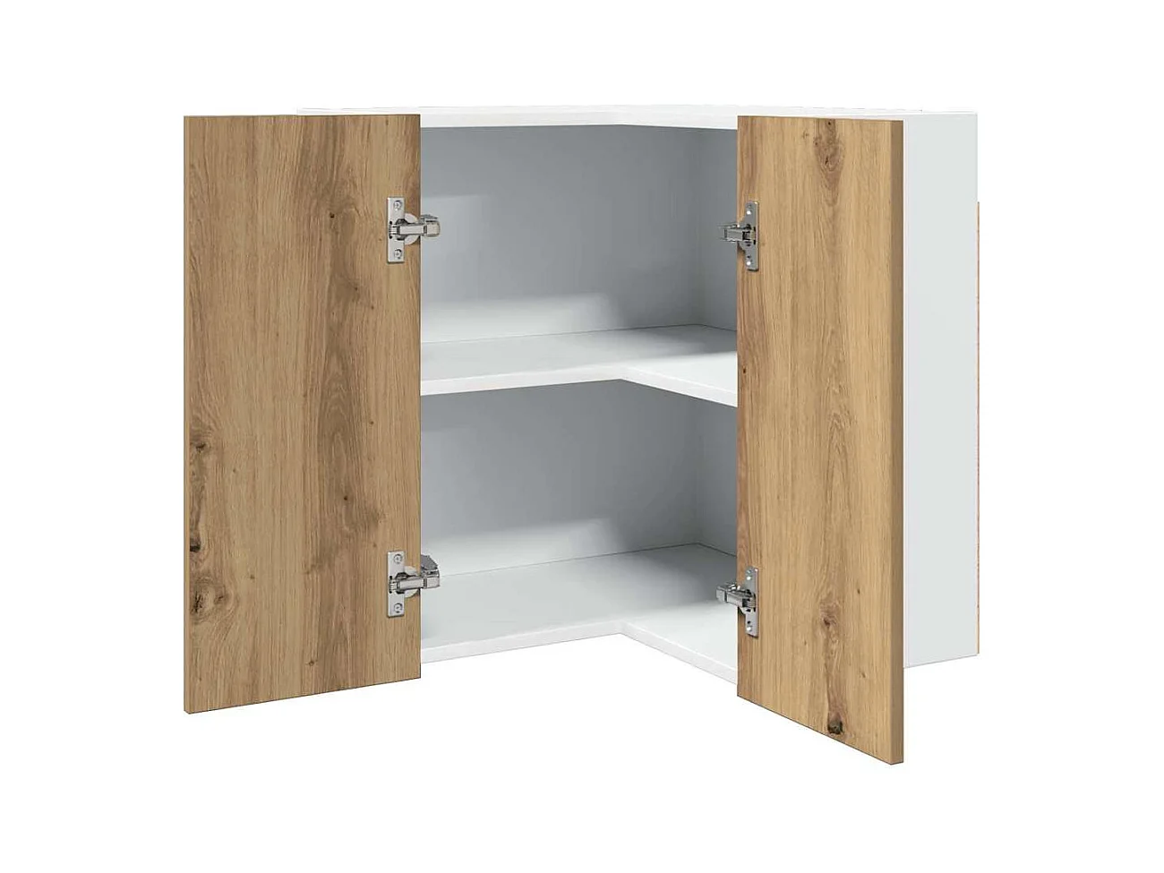 Armário canto suspenso “Lyon” carvalho artisiano