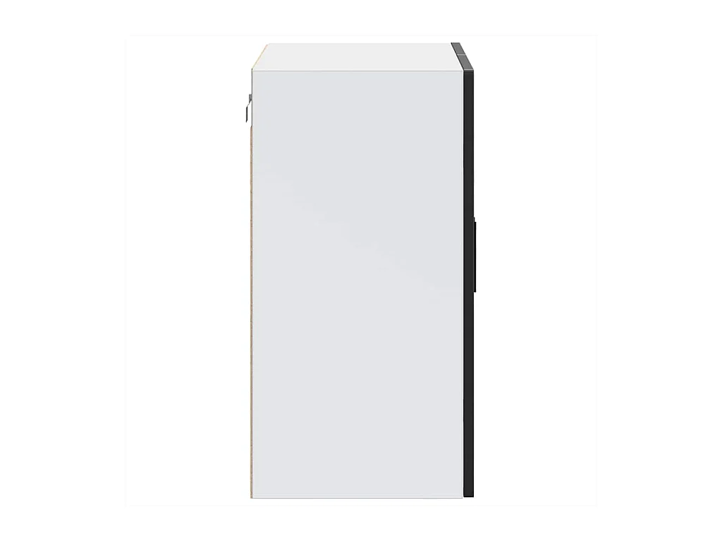 Keukenwandkast met glazen deur Porto zwart