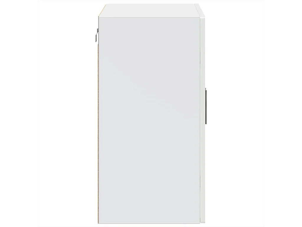 Armoire murale cuisine avec porte en verre Porto blanc brillant
