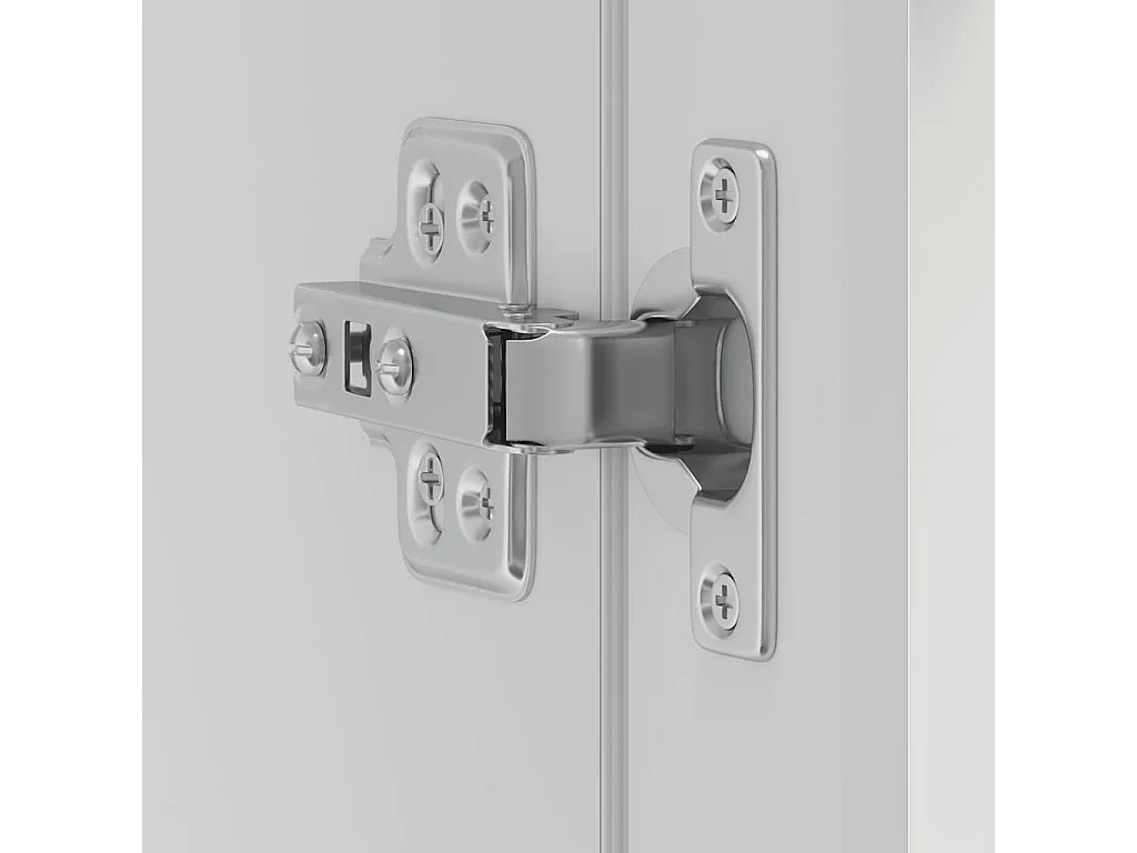 Armoire murale cuisine avec porte en verre Porto blanc brillant