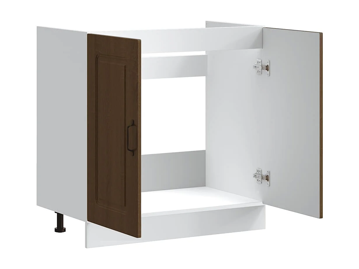 Meuble bas pour évier Kalmar chêne artisanal bois ingénierie