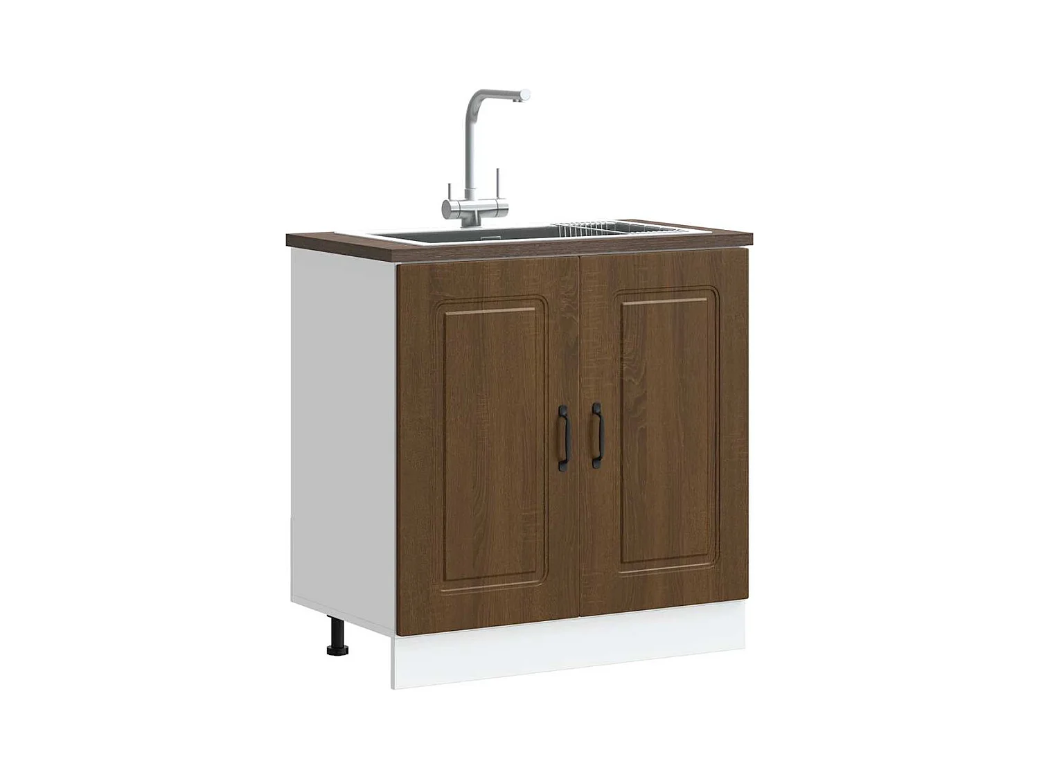 Meuble bas pour évier Kalmar chêne artisanal bois ingénierie