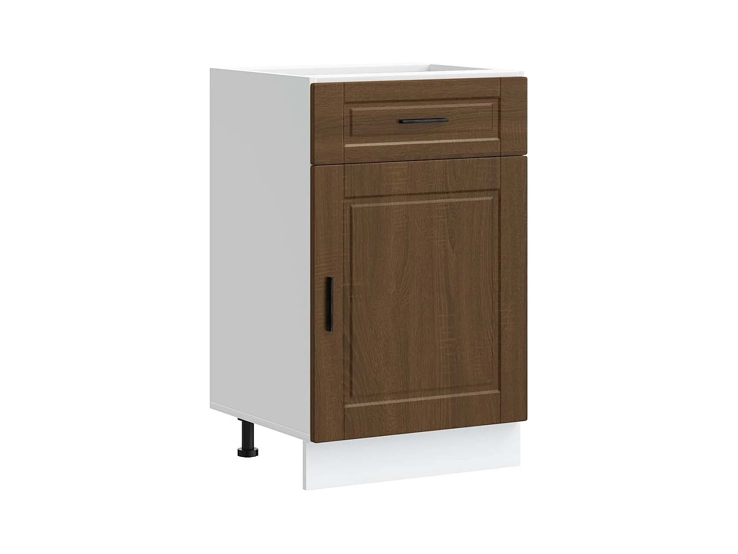 Küchenunterschrank Porto Braun Eichen-Optik Holzwerkstoff