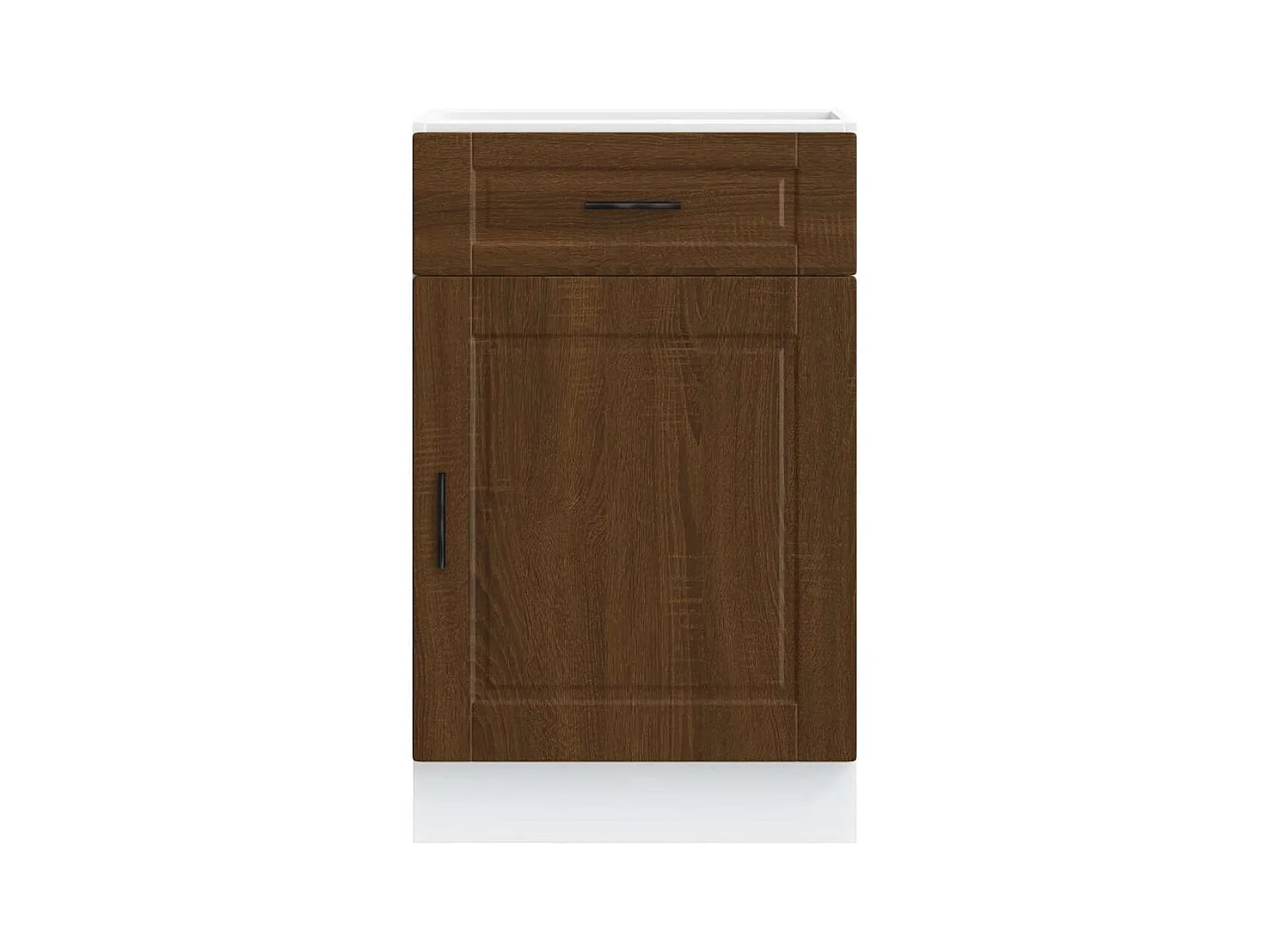 Küchenunterschrank Porto Braun Eichen-Optik Holzwerkstoff