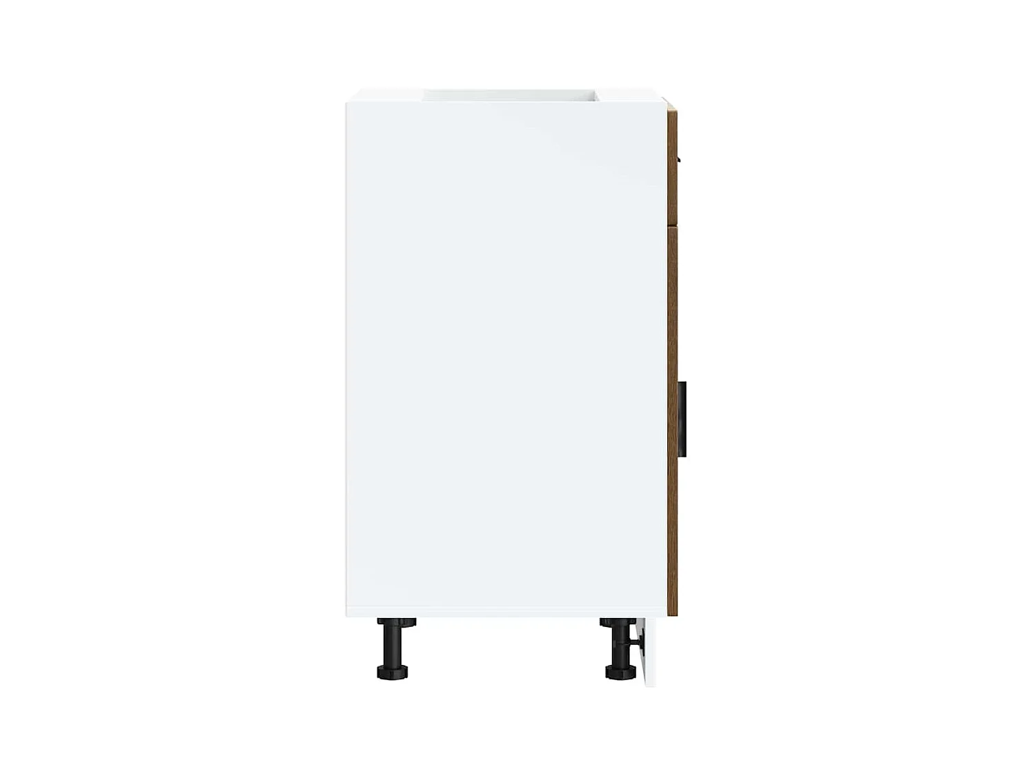 Küchenunterschrank Porto Braun Eichen-Optik Holzwerkstoff