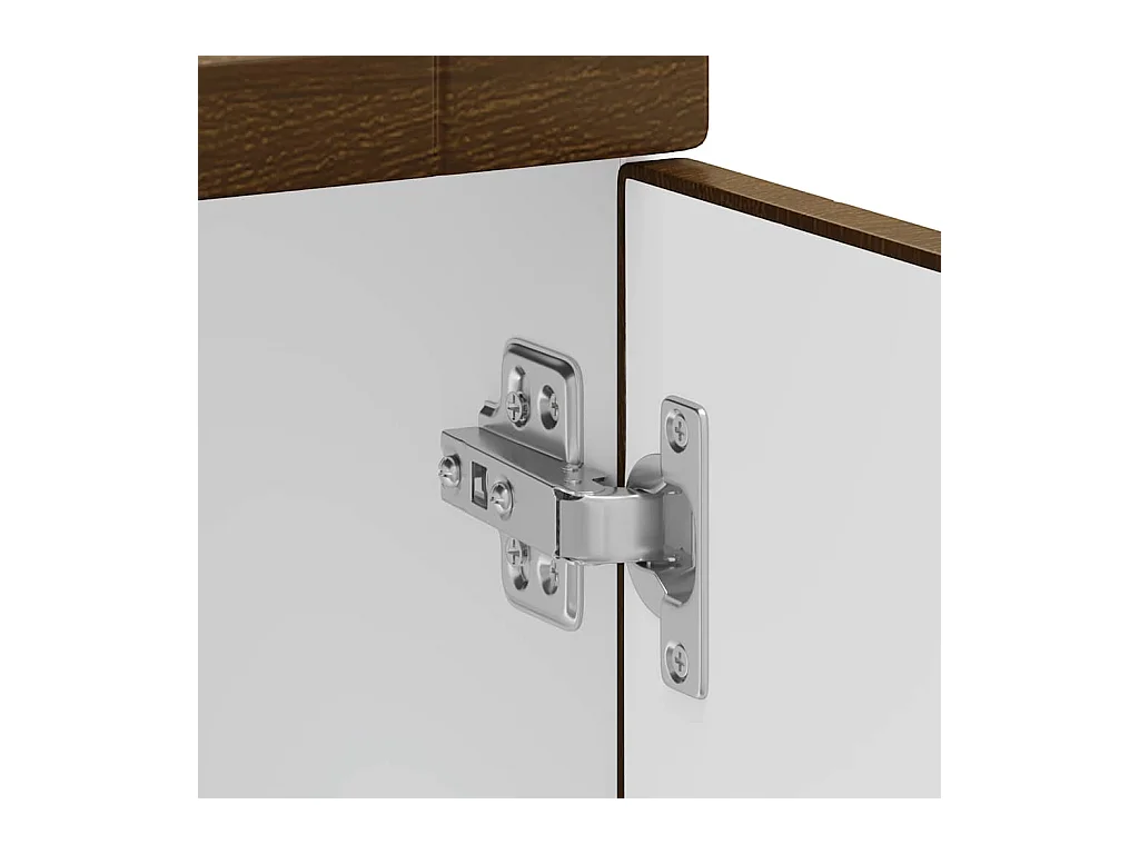 Küchenunterschrank Porto Braun Eichen-Optik Holzwerkstoff