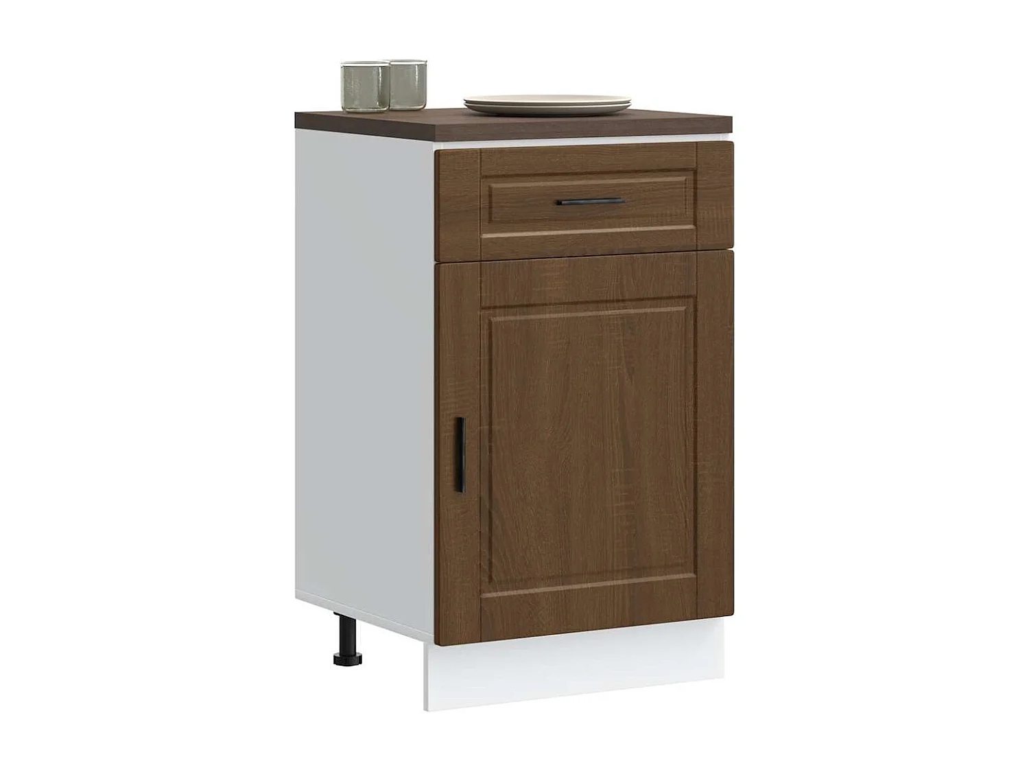 Armoire de cuisine Porto chêne marron bois d'ingénierie