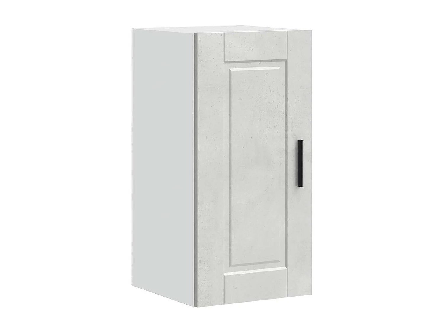 Armoire murale de cuisine Porto gris béton bois d'ingénierie