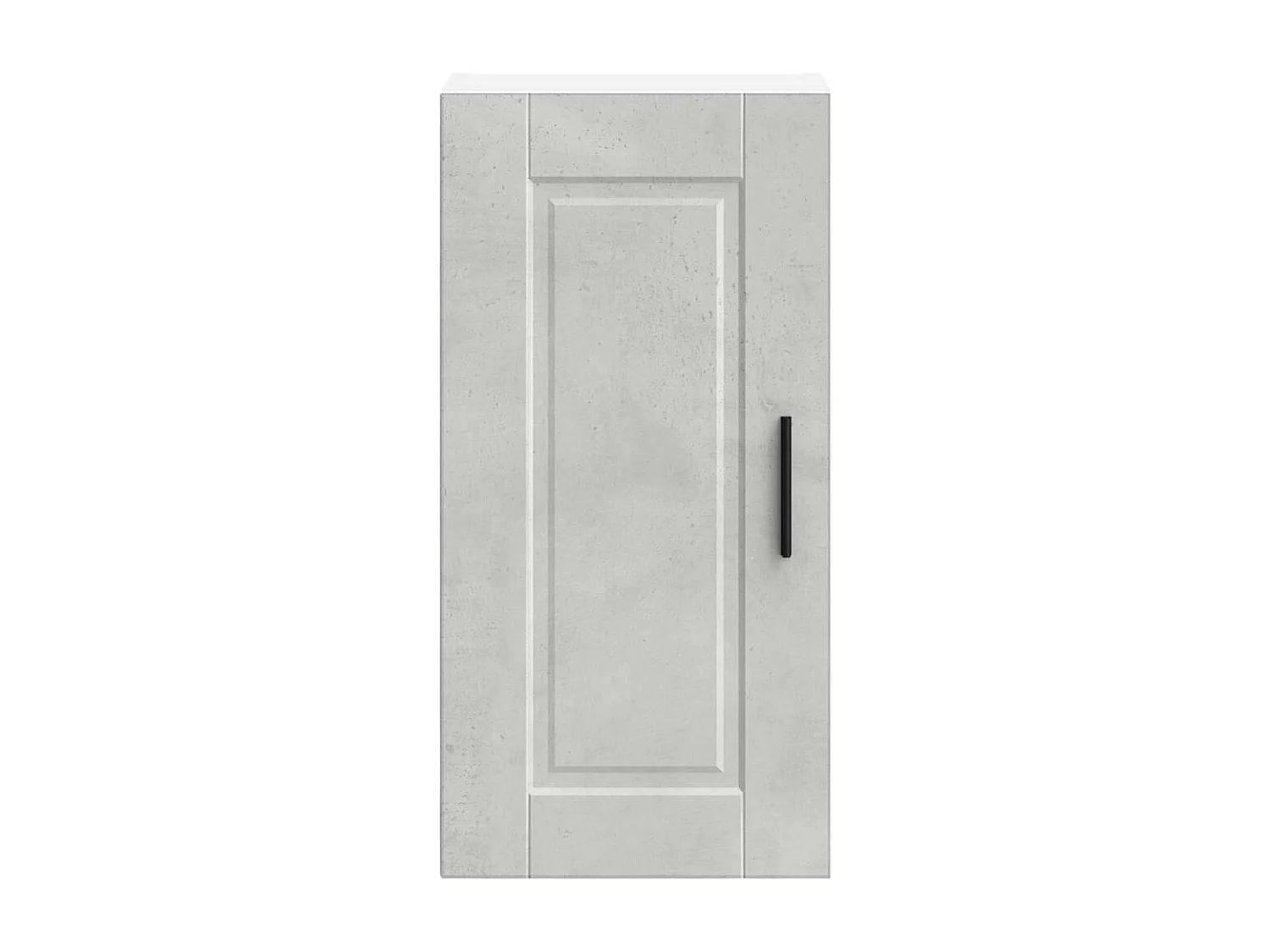 Armoire murale de cuisine Porto gris béton bois d'ingénierie