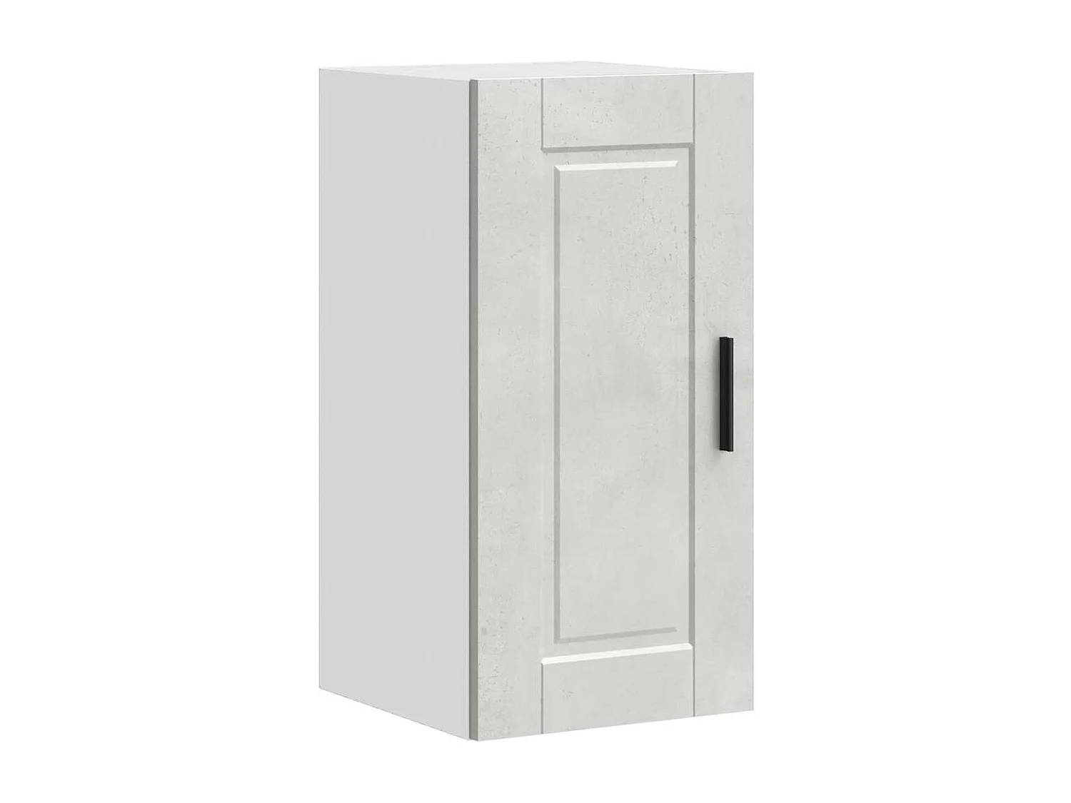Armoire murale de cuisine Porto gris béton bois d'ingénierie