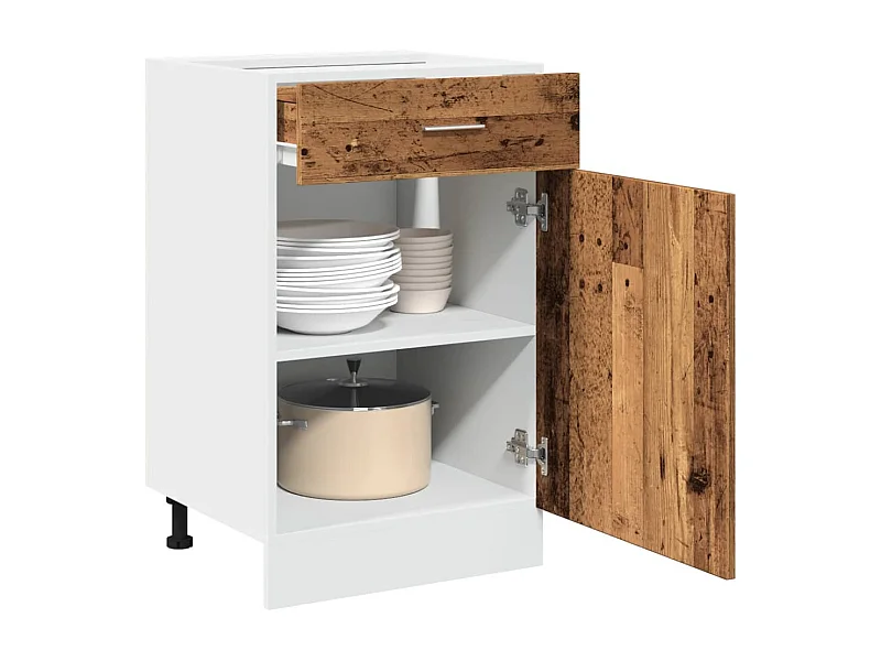 Mobile con Cassetto “Lyon” Legno Antico 50x46x81,5cm