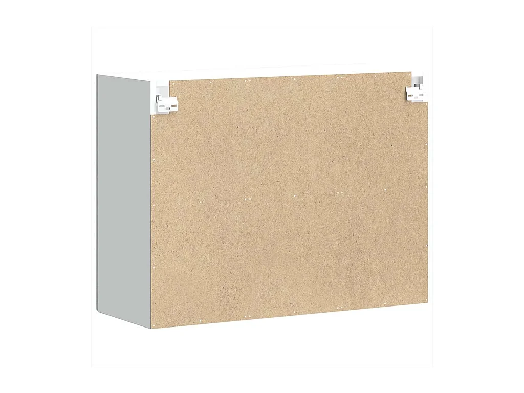 Armoire murale de cuisine avec porte en verre Kalmar gris béton