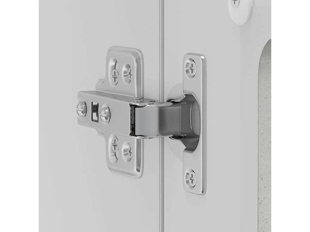 Armoire murale de cuisine avec porte en verre Kalmar gris béton